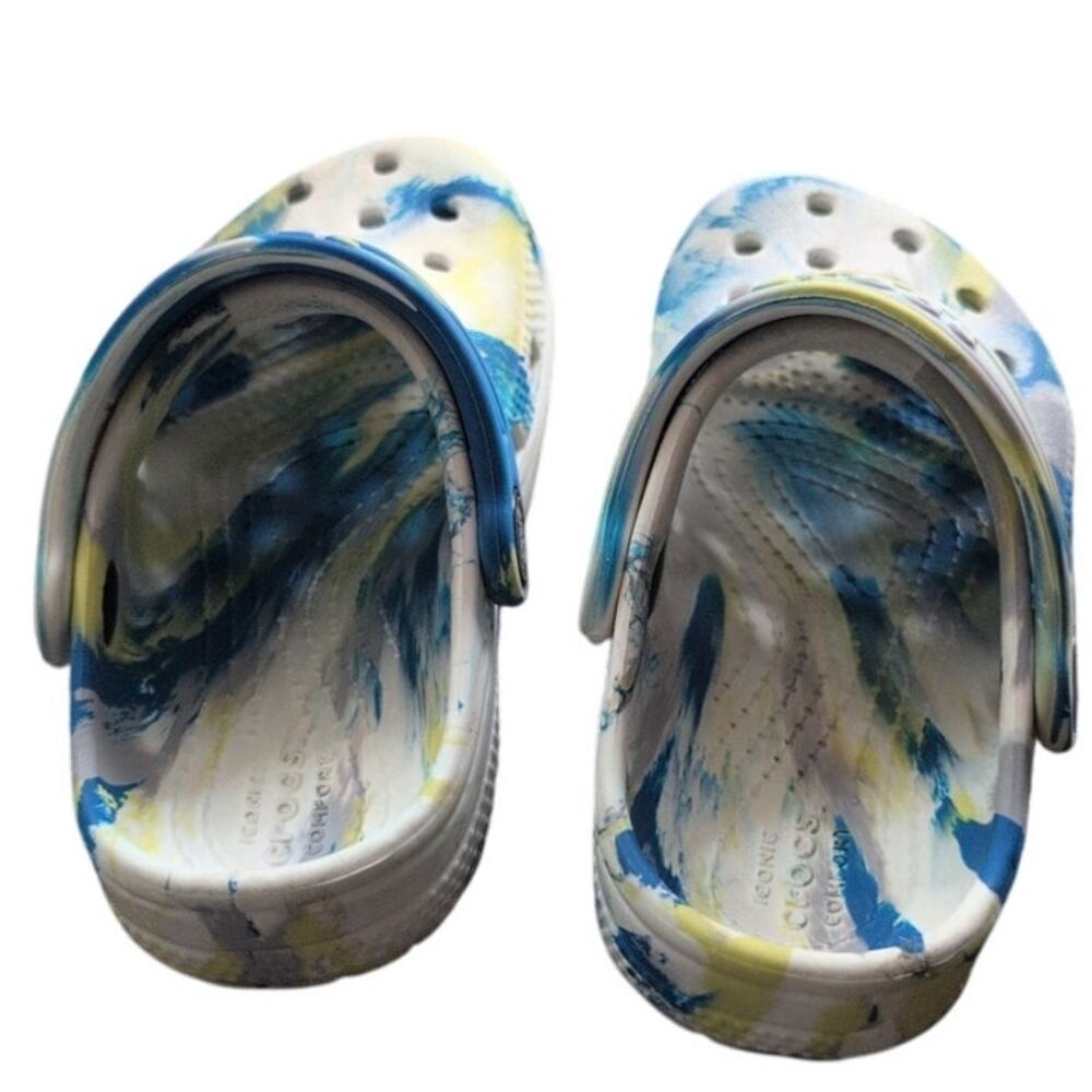 Toddler Crocs – Size 8 – Paint Splatter Design - Picture 4 of 4